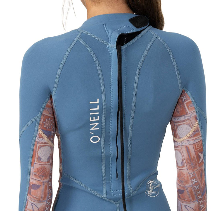 O'Neill Girls Bahia BZ Long Sleeve Springsuit 2mm Tangerine Tile