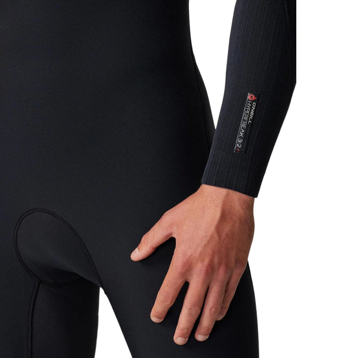 O'Neill Hyperfreak Back Zip 3-2 Steamer Black Black