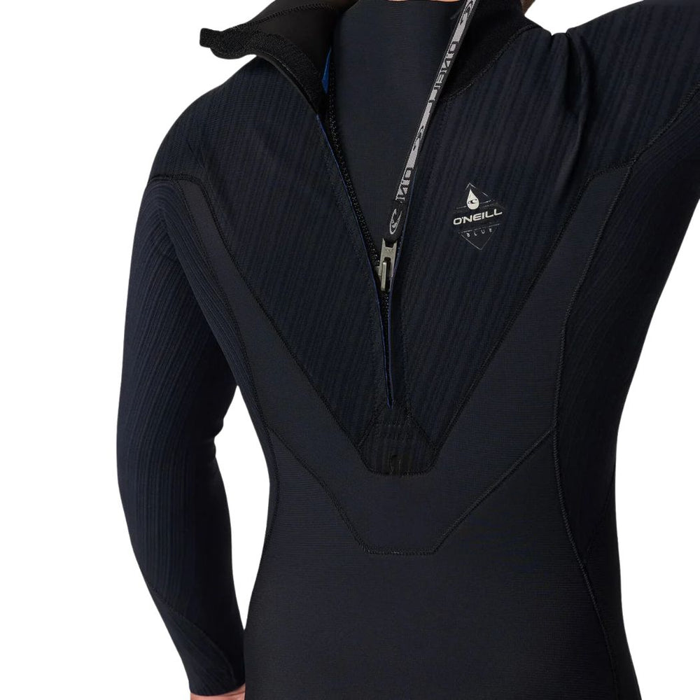 O'Neill Hyperfreak Back Zip 3-2 Steamer Black Black