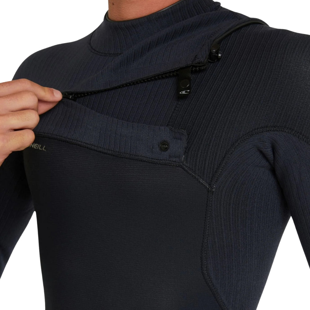 O'Neill Hyperfreak Chest Zip 3-2 Steamer Black Black