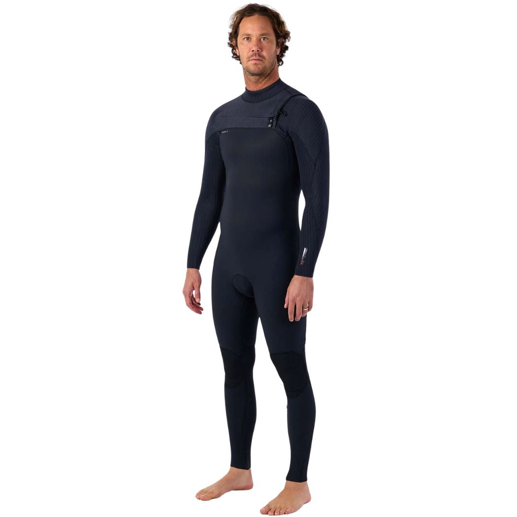 O'Neill Hyperfreak Chest Zip 3 2 Steamer Black Black