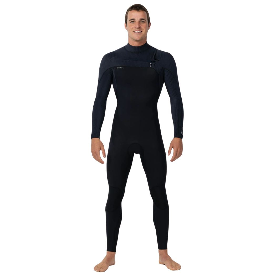 O'Neill Hyperfreak Chest Zip 3 2 Steamer Black Black