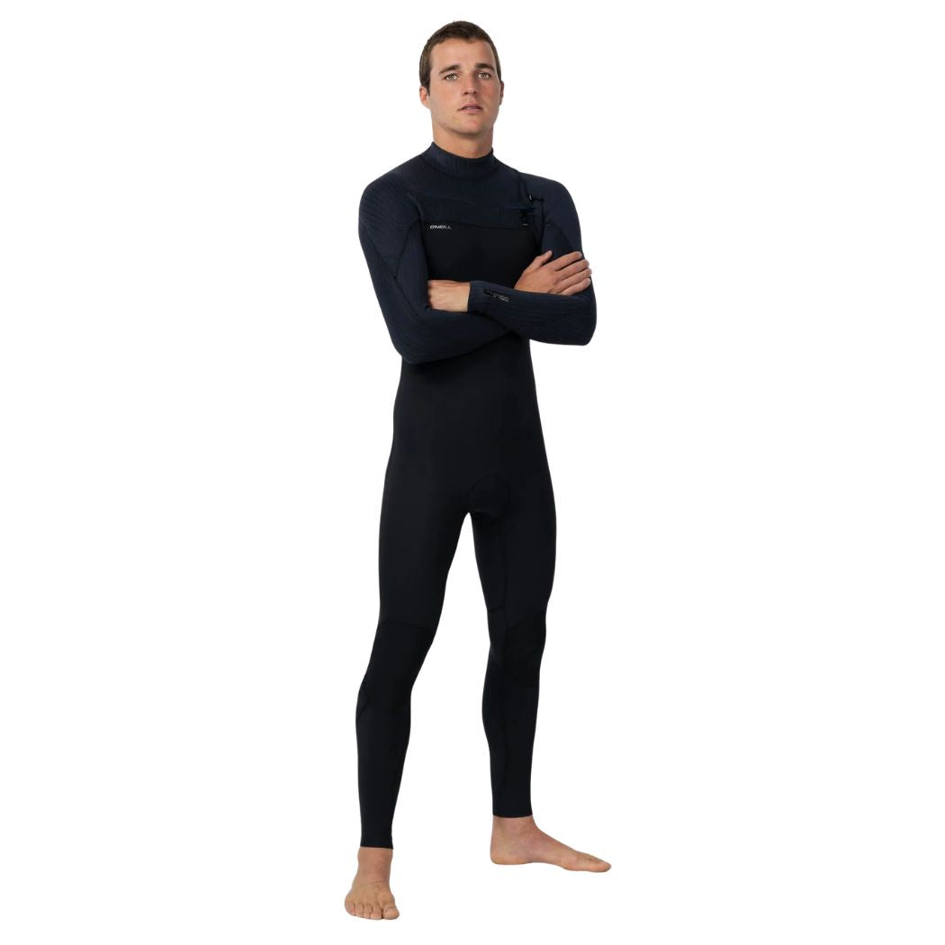 O'Neill Hyperfreak Chest Zip 3 2 Steamer Black Black