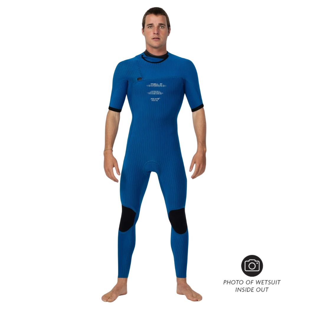 O'Neill Hyperfreak Chest Zip SS Steamer Black Black