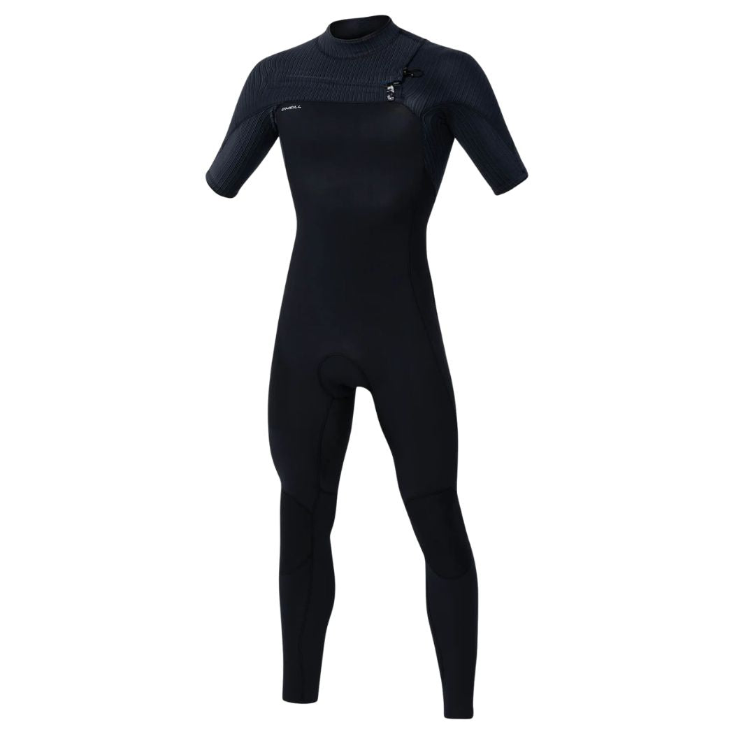 O'Neill Hyperfreak Chest Zip SS Steamer Black Black