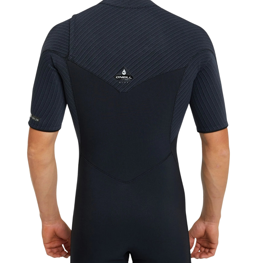 O'Neill Hyperfreak Chest Zip SS Steamer Black Black