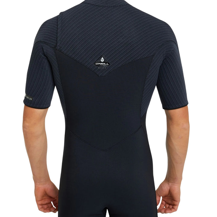 O'Neill Hyperfreak Chest Zip SS Steamer Black Black