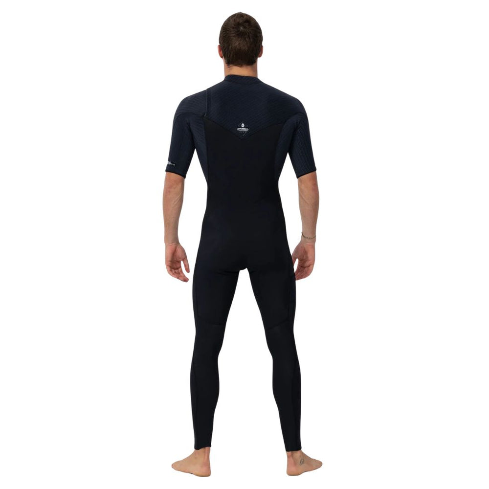 O'Neill Hyperfreak Chest Zip SS Steamer Black Black
