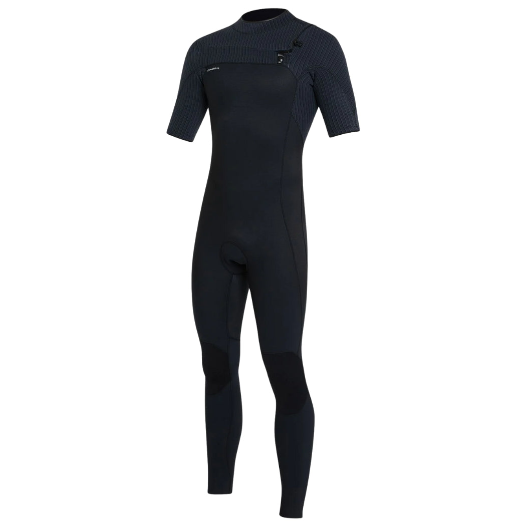 O'Neill Hyperfreak Chest Zip SS Steamer Black Black