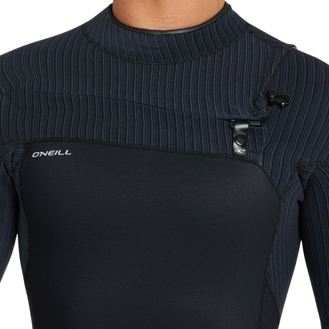 O'Neill Hyperfreak Chest Zip SS Steamer Black Black