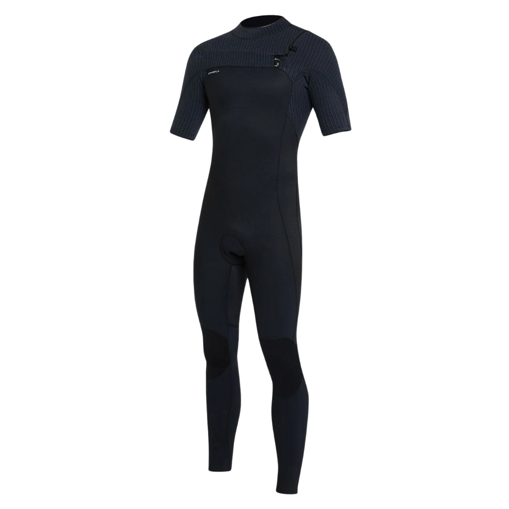 O'Neill Hyperfreak Chest Zip Short Sleeve 2mm Full Suit Black Black