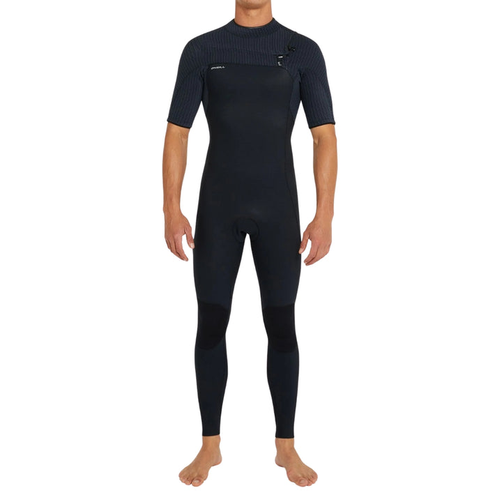 O'Neill Hyperfreak Chest Zip Short Sleeve 2mm Full Suit Black Black