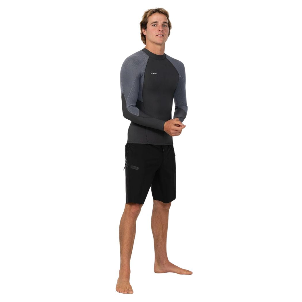 O'Neill Hyperfreak LS GBS Wetsuit Jacket 2mm Tempered Steel