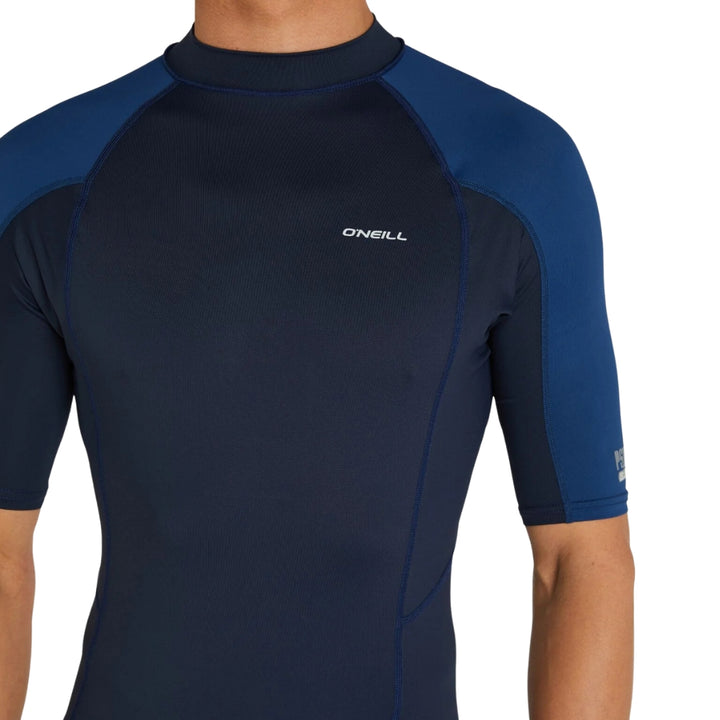 O'Neill Psycho UV Short Sleeve Rash Shirt Abyss Marine