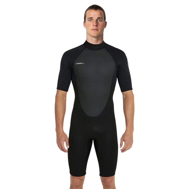 O'Neill Reactor 2 Back Zip Short Sleeve Spring Suit Black