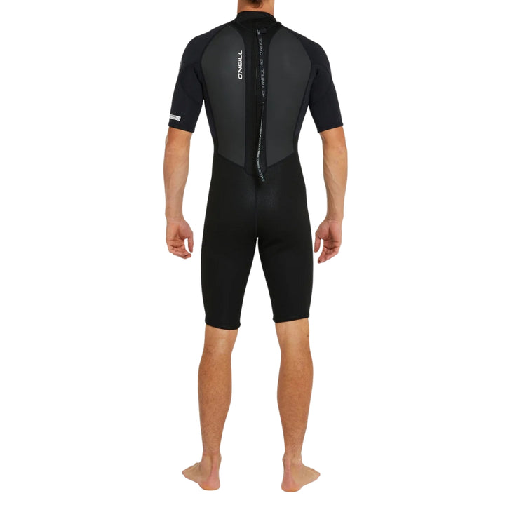 O'Neill Reactor 2 Back Zip Short Sleeve Spring Suit Black