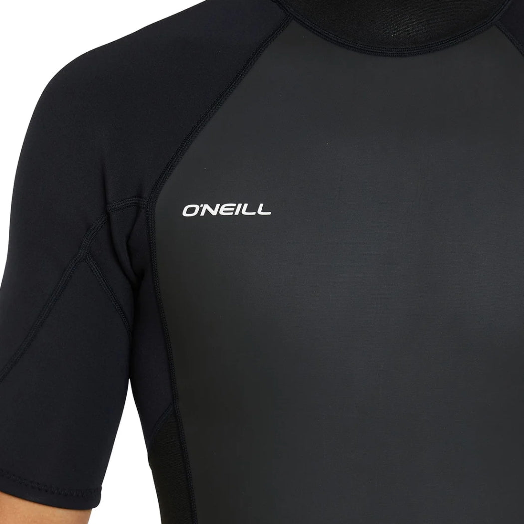 O'Neill Reactor 2 Back Zip Short Sleeve Spring Suit Black