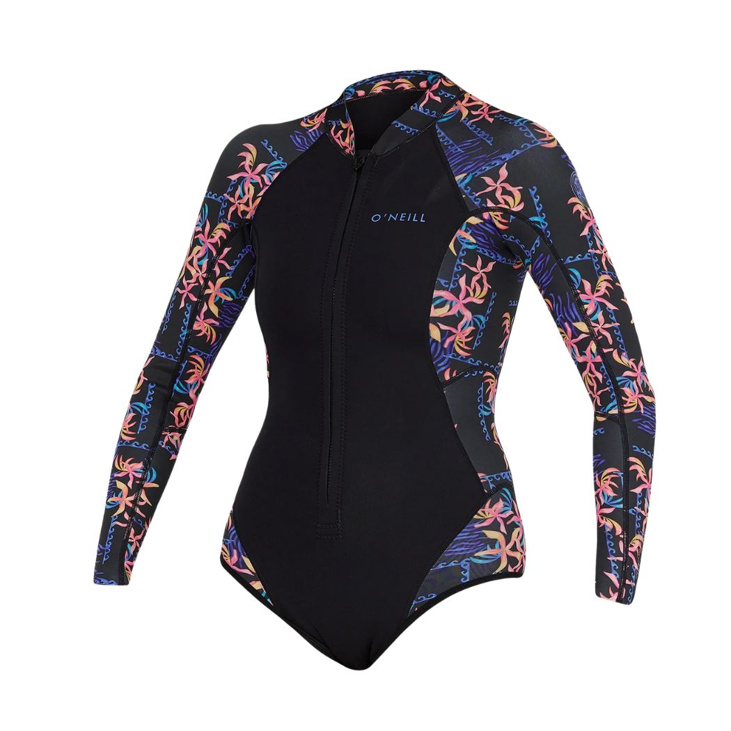 O'Neill Womens Bahia 2mm Cheeky Springsuit Tropic Texta