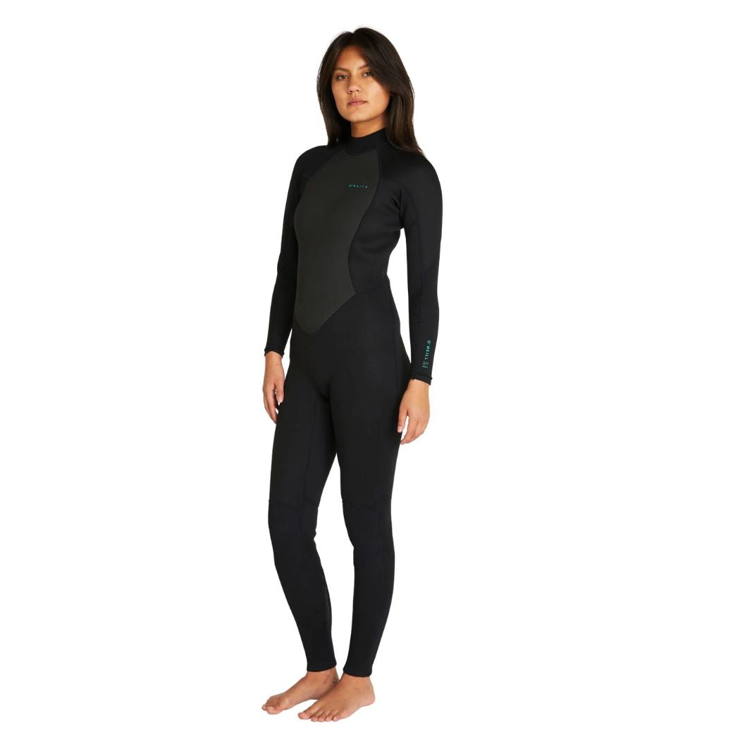 O'Neill Womens Factor BZ 3-2mm Steamer Black