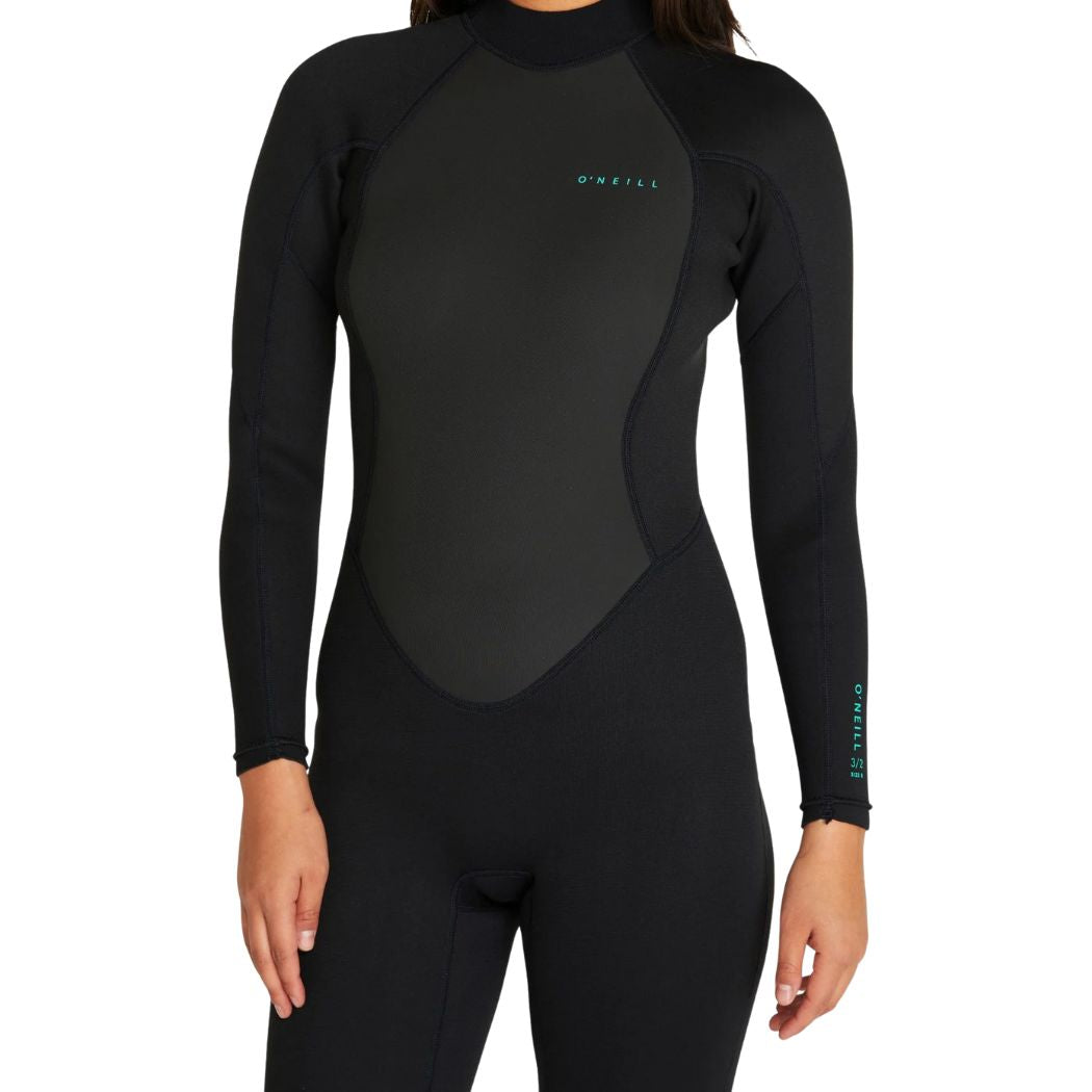 O'Neill Womens Factor BZ 3-2mm Steamer Black