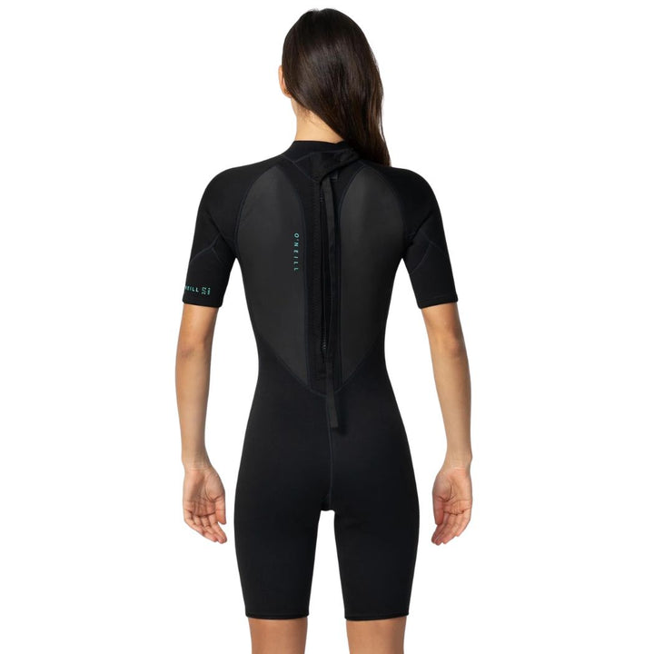 O'Neill Womens Factor Back Zip SS 2mm Spring Suit