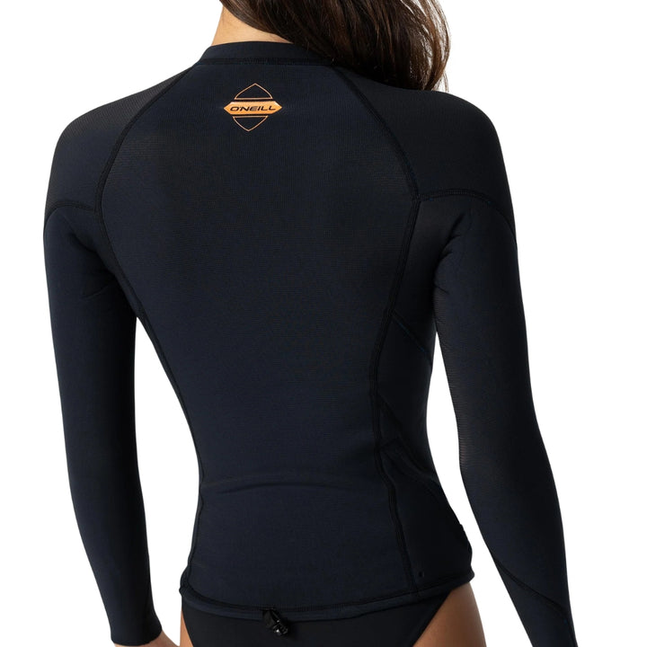 O'Neill Womens Hyperfreak 1.5mm Wetsuit Jacket Black Black