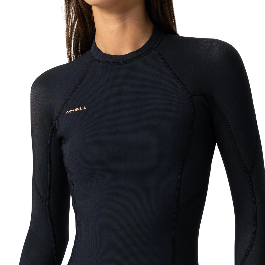 O'Neill Womens Hyperfreak 1.5mm Wetsuit Jacket Black Black