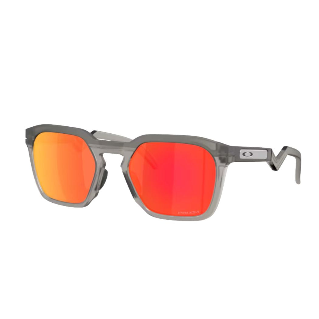 Oakley HSTN SQ Matte Grey Smoke Prizm Ruby