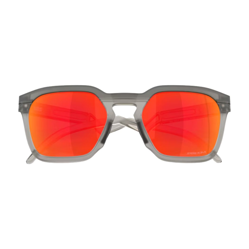Oakley HSTN SQ Matte Grey Smoke Prizm Ruby