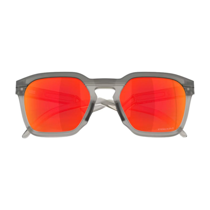 Oakley HSTN SQ Matte Grey Smoke Prizm Ruby