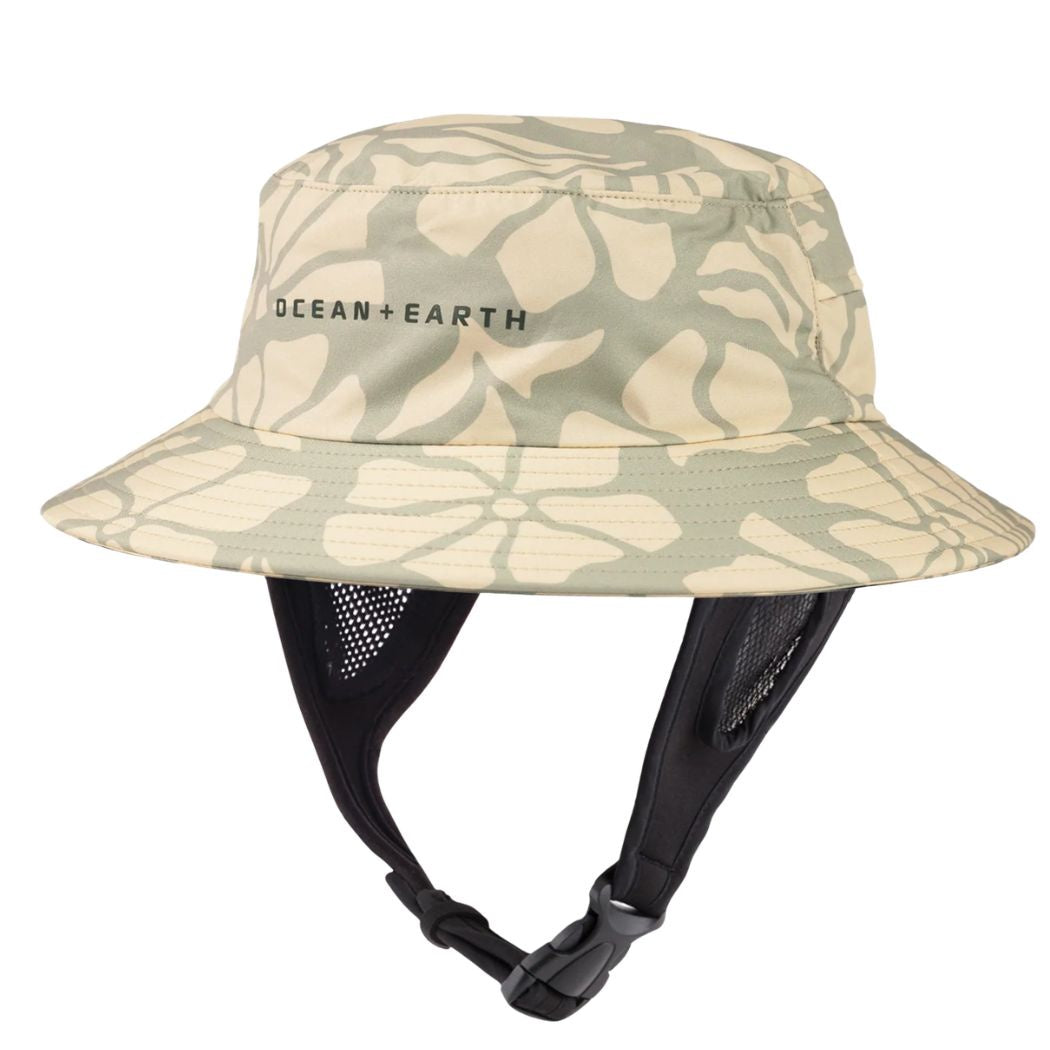 Ocean And Earth Bingin  Lightweight Soft Peak Surf Hat Sage Flower