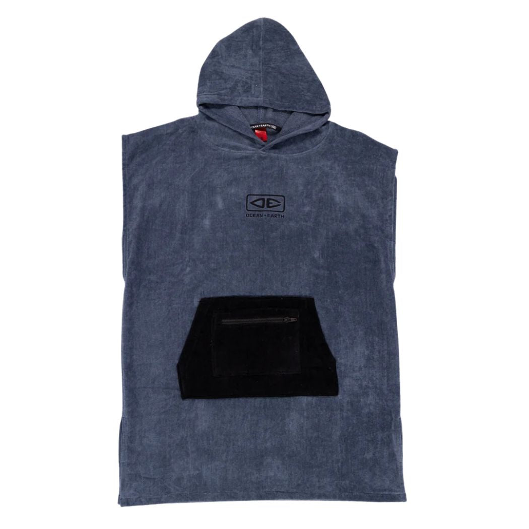 Ocean And Earth Boys Hooded Poncho Navy