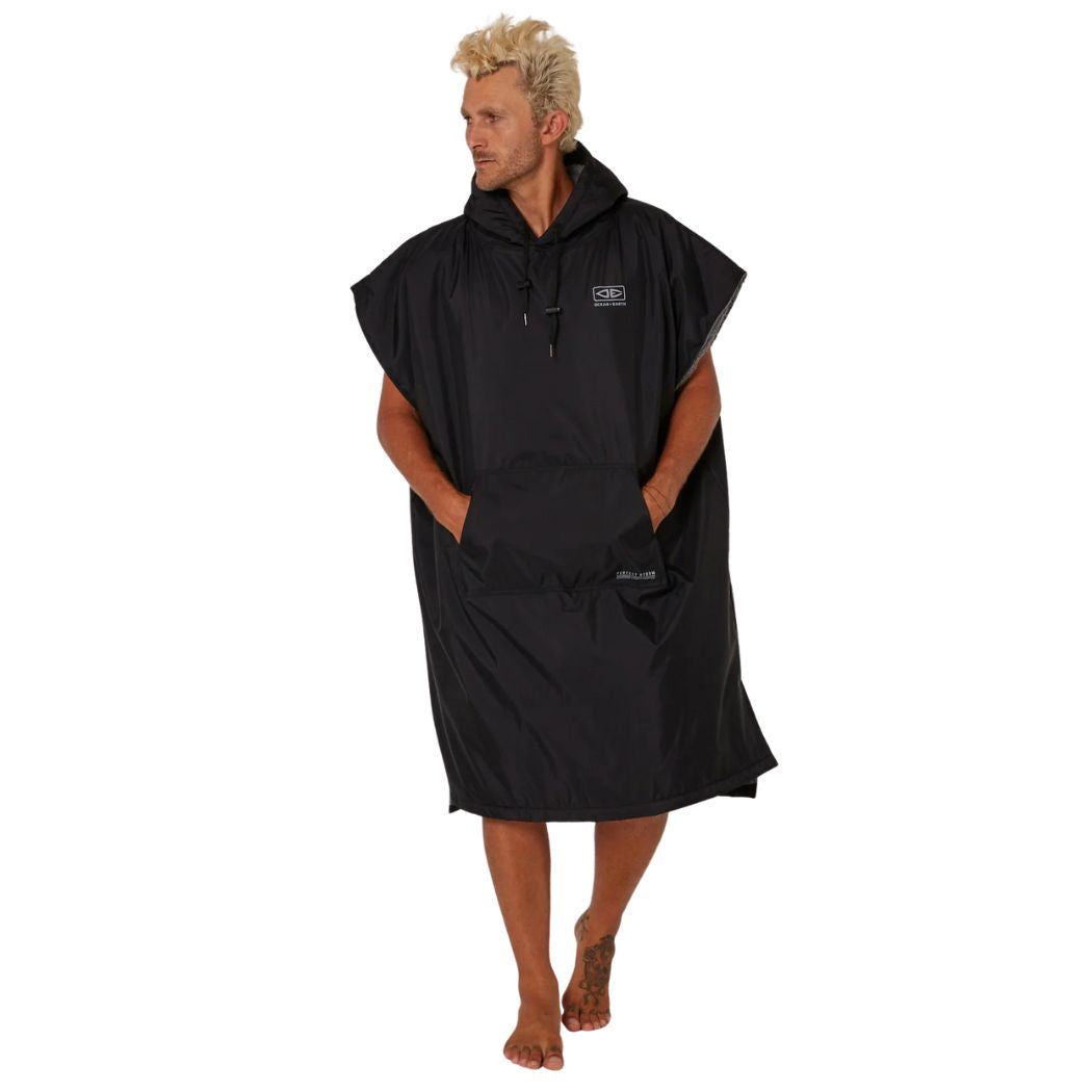 Ocean And Earth Perfect Storm Poncho Black