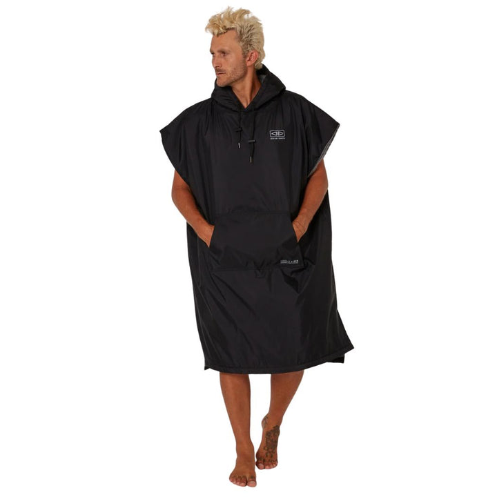 Ocean And Earth Perfect Storm Poncho Black