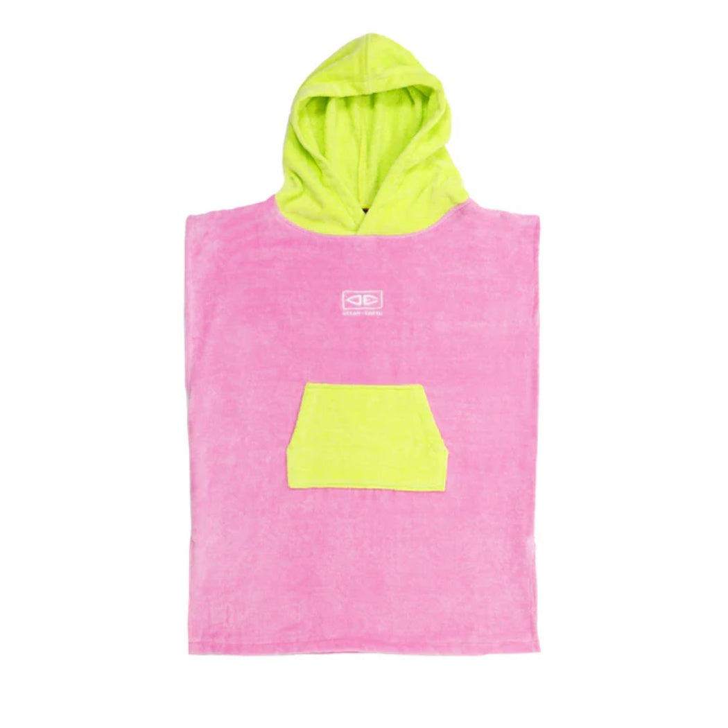 Ocean And Earth Toddlers Poncho Pink 23 