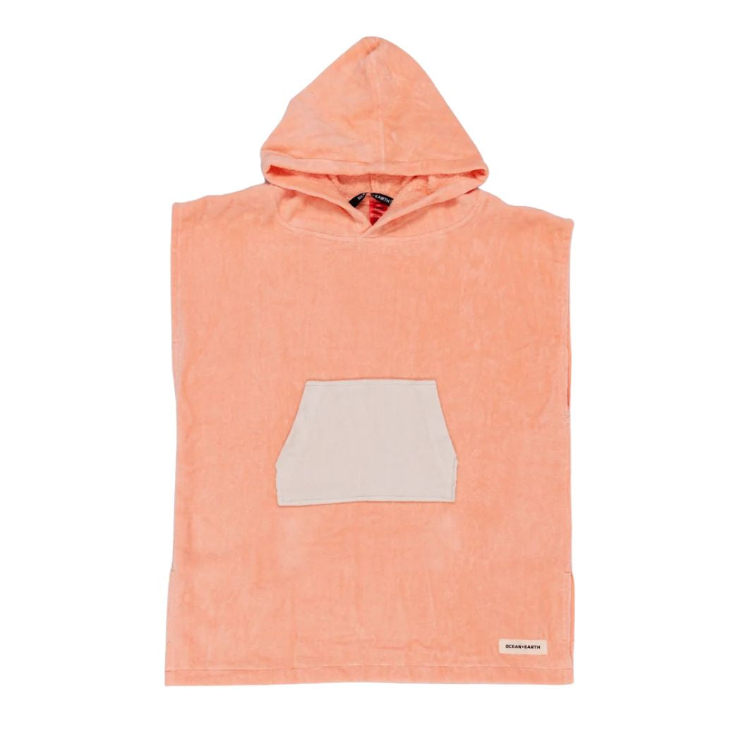 Ocean And Earth Toddlers Poncho Seashell Pink
