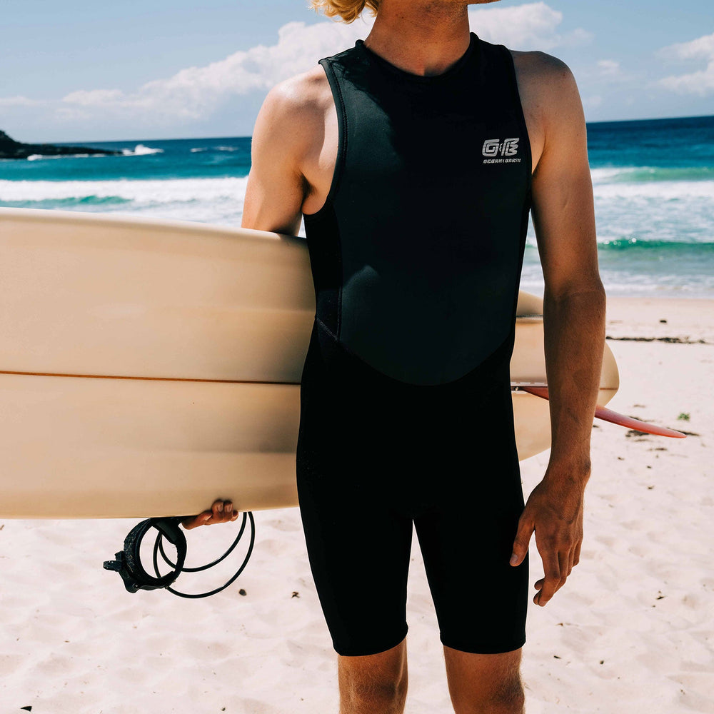 Wetsuit | Heritage Back Zip Short John - 2mm | Ocean and Earth