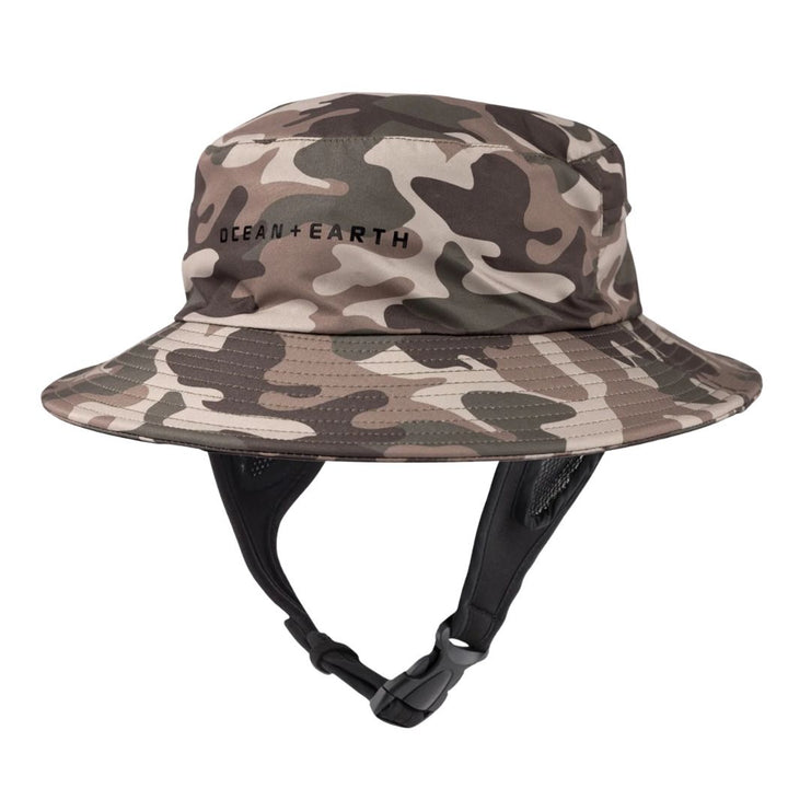 Ocean And Earth Bingin Lightweight Soft Peak Surf Hat Camo