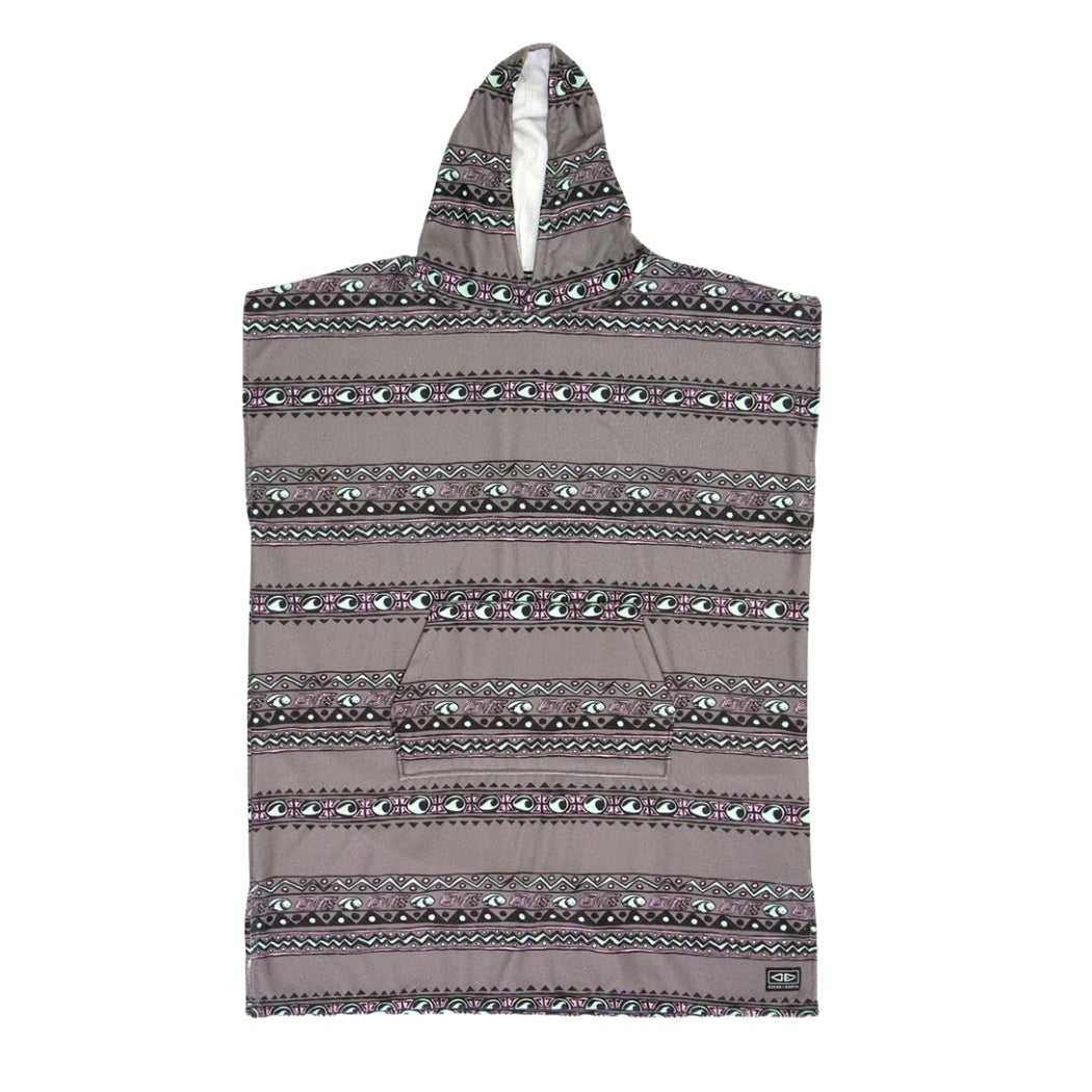 Ocean and Earth Toddlers Digital Poncho Charcoal 23
