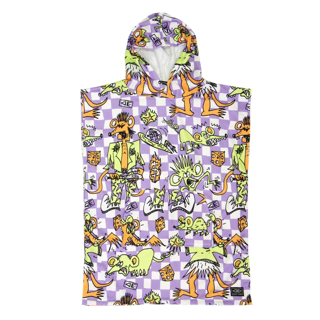 Ocean and Earth Youth Irvine Hooded Poncho Purple 23