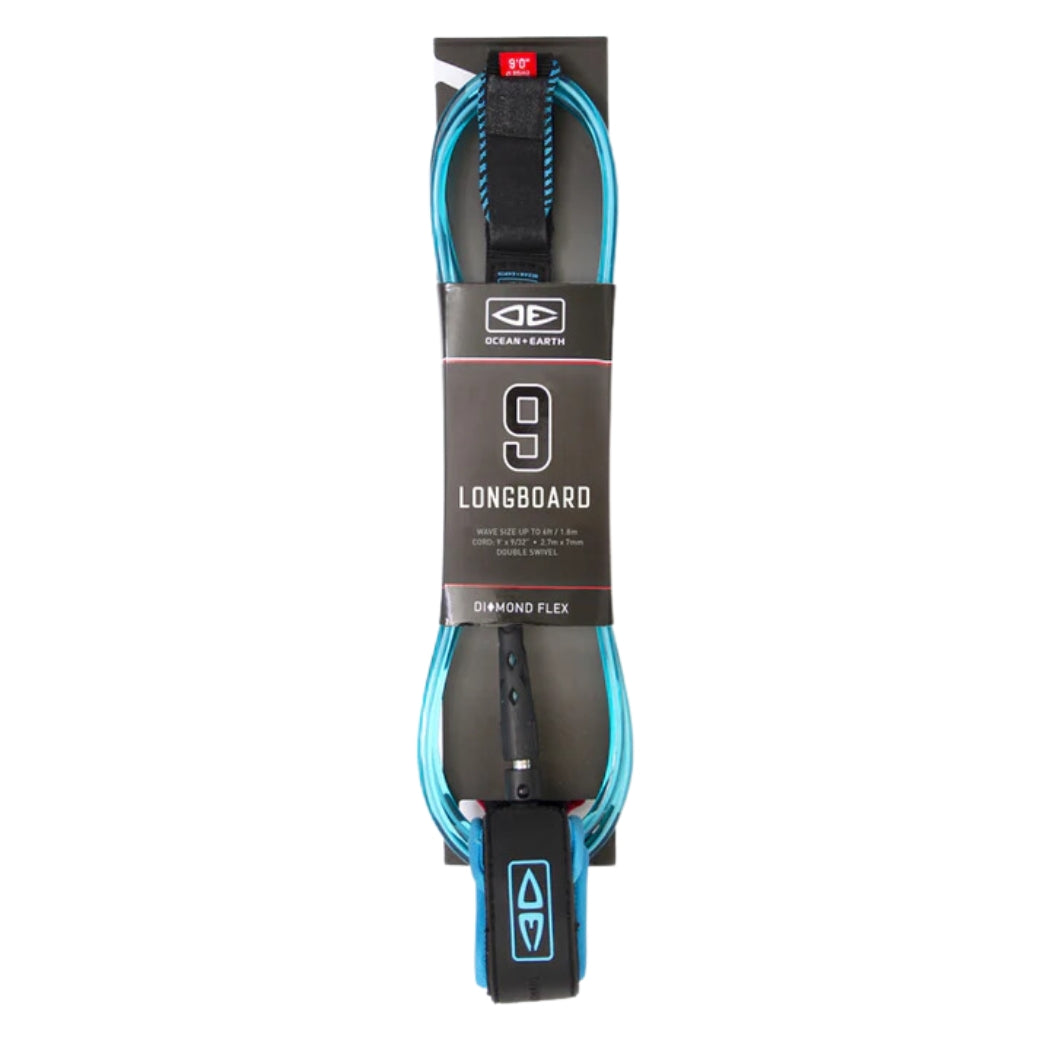 Ocean And Earth Diamond Flex Longboard Regular Leash 9ft