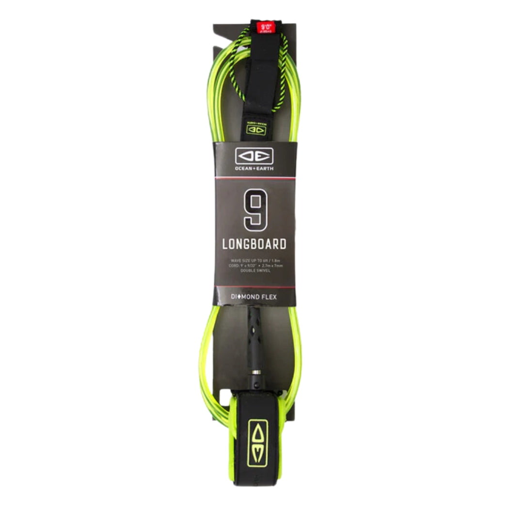 Ocean And Earth Diamond Flex Longboard Regular Leash 9ft