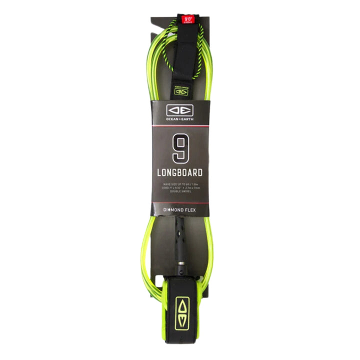 Ocean And Earth Diamond Flex Longboard Regular Leash 9ft
