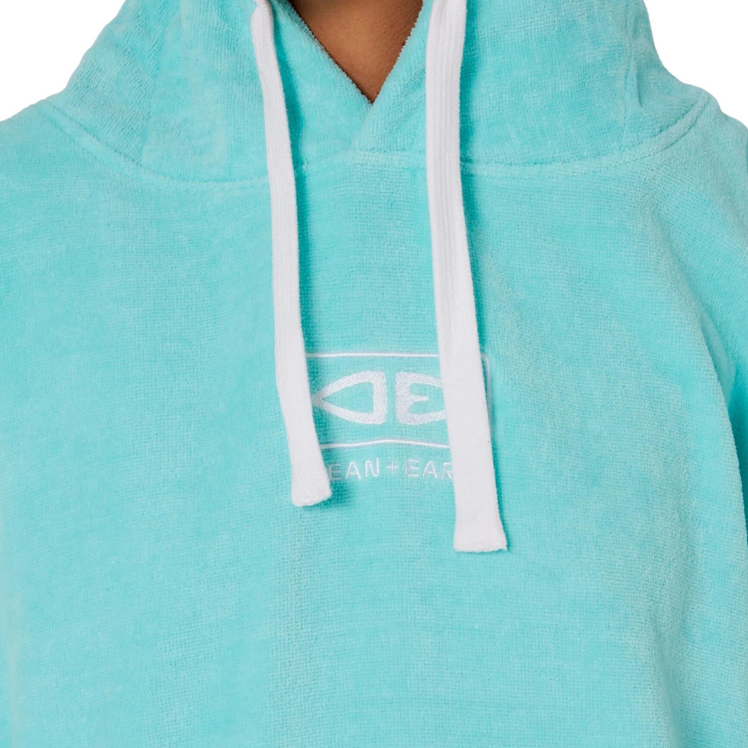 Ocean And Earth Ladies Hooded Poncho Mint