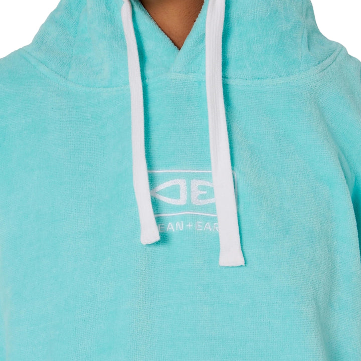 Ocean And Earth Ladies Hooded Poncho Mint