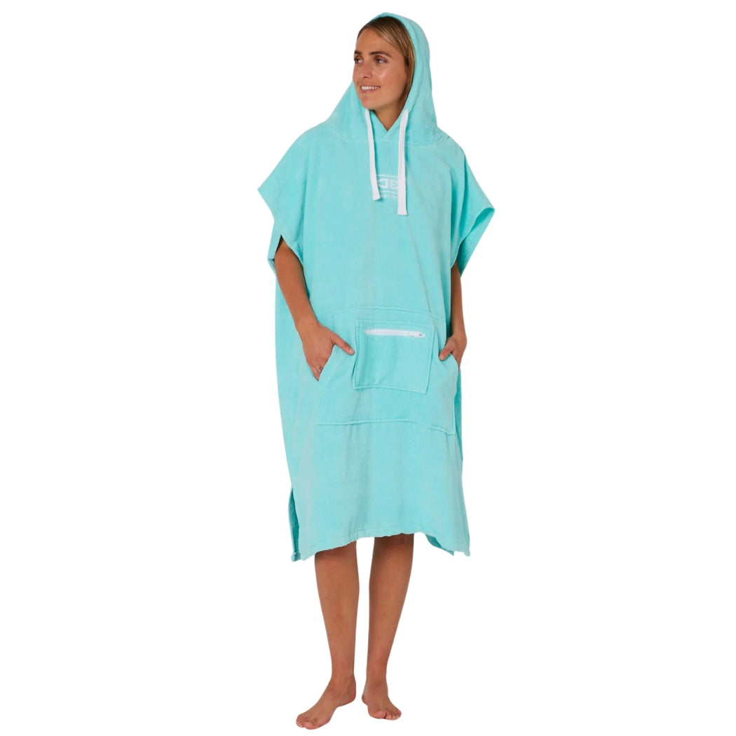 Ocean And Earth Ladies Hooded Poncho Mint
