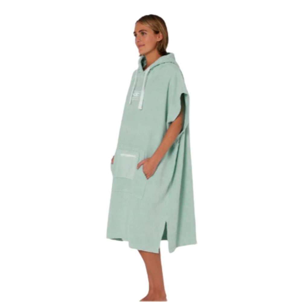Ocean And Earth Ladies Hooded Poncho Mute Mint