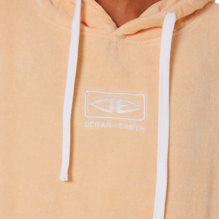 Ocean And Earth Ladies Hooded Poncho Peach