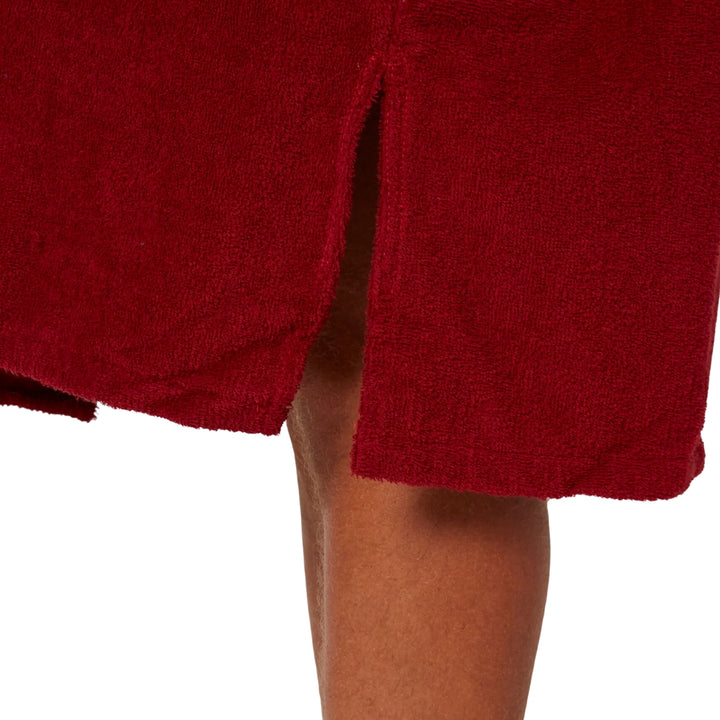 Ocean And Earth Mens Priority Lightweight Hooded Poncho Blood Red