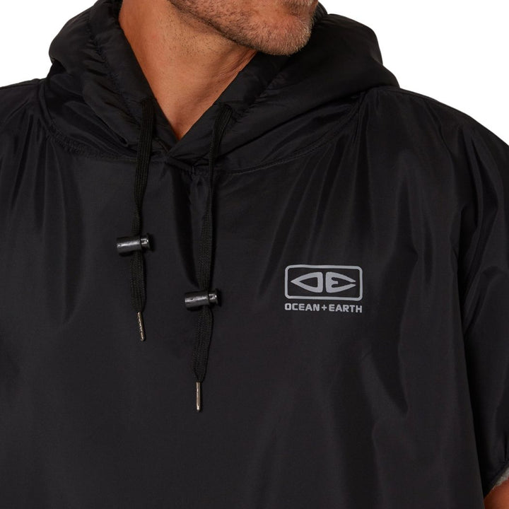 Ocean And Earth Perfect Storm Poncho Black